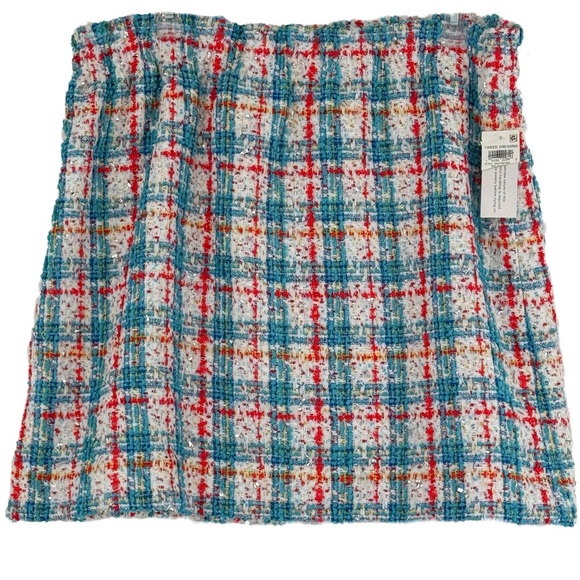 ON 34th Red White Blue Tweed Lined Mini Patriotic 4th of July Skirt - Picture 7 of 7